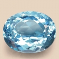 Bild 1 von 17.90 ct. VVS ! Feiner ovaler 17.4 x 13.6 mm Brasilien Sky Blue Topas