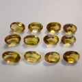 4.93 ct. 12 St. natürliche ovale 6 x 4 mm Brasilien Citrine