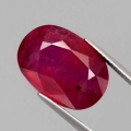 13.04 ct. Big oval 16.2 x 11.5 mm Mozambique Ruby