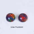 Bild 1 von 1.95 ct. Amazing Pair  of  black round 7 mm Multi Color Opals