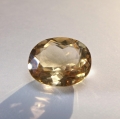 6.39 ct. Augenreiner ovaler 12.3 x 10 mm Brasilien Champagne Topas