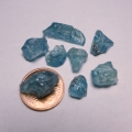 Bild 2 von 49.9 ct. 8 natürliche blaue  Kambodscha Roh Zirkone