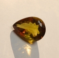 Bild 1 von 28.66 ct. Großer goldgelber 22.5 x 16.8mm Brasilien Citrin Tropfen