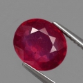 3.25 ct  Fantastischer ovaler Top Roter 9.3 x 8.0 mm Mosambik Rubin