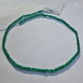 Emerald string 39 ct with circular disks Ø 3.8 - 3.2 mm 42 cm length