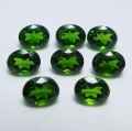 3.45 ct. 8 pieces oval natural 5 x 4 mm Chrome Diopside Gems