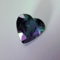 1.67 ct. Untreated greenisch blue 7 x7 mm Sapphire Heart