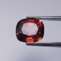 Bild 1 von 1.84 ct. Feiner orange-roter ovaler 6.6 x 6 mm Tansania Zirkon