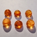 10.12 ct. 6 Pieces orange 6 mm Spessartite  Garnet Cabochons