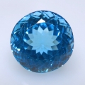 Bild 1 von 25.11 ct. Augenreiner runder 16.5 mm Brasilien Swiss Blue Topas