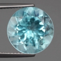 7.75 ct. Feiner natürl. runder 12.0 mm  Sky Blue Topas aus Brasilien