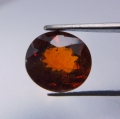 Bild 2 von 2.45 ct . Orangeroter ovaler 8.5 x 7.8 mm Spessartin Granat