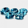 Bild 1 von 2.64 ct. 5 Stück ovale 6 x 4 mm Brasilien London Blue Topase