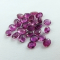 3.40 ct. 25 pieces oval pink red 3 x 2.5 - 3.5 x 2.5 mm Mozambique rubies