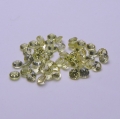 0.90 ct  50 Stück Grüngelbe 1.6 mm Brillantschliff Madagaskar Saphire