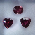 Bild 2 von 3.30 ct. VS! 3 pieces Pink Violet 6 x 6 bis 6 x 5 mm Rhodolite Garnet