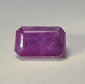 Bild 1 von 6.3 ct. Huge puple reddish  12.3 x 7.5 mm Songea  Sapphire Oktagon