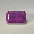 Bild 1 von 6.3 ct. Großer rotvioletter  12.3 x 7.5 mm Songea Saphir Oktagon