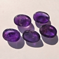 Bild 2 von 68.43 ct. 5 Stück große ovale 18 x 13 mm Brasilien Amethyst Cabochons