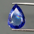 0.79 ct.  Blauvioletter 7.5 x 5.5 mm Tansanit / Tanzanite Tropfen
